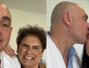 Des patients se rétablissent après une chirurgie de la colonne vertébrale avec le Dr Bernardo Mosqueira lors d'un contrôle post-opératoire.